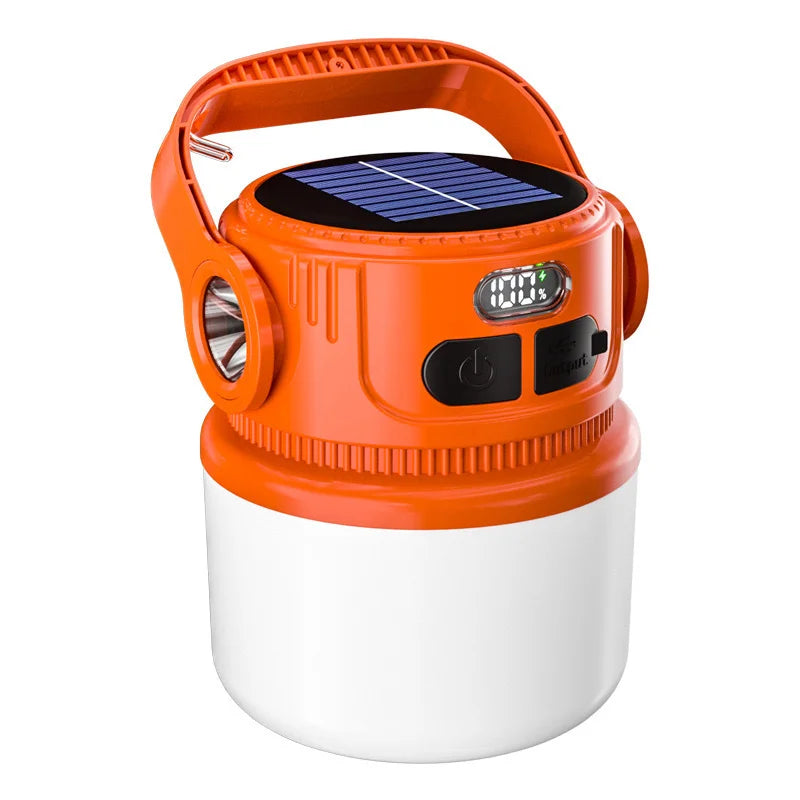 Maliben | Luminatra Solar Led Camping Lamp | Rechargeable & Waterproof | 6 Light Modes | For Outdoor, Emergencies & Travel