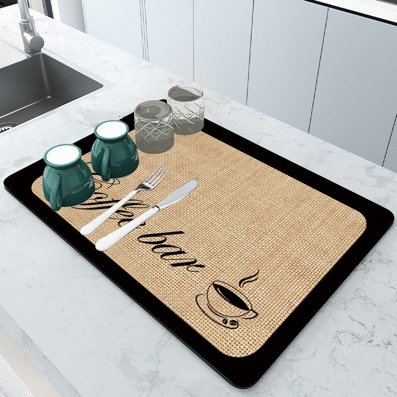 Maliben | Absorbmat Premium - The Perfect Kitchen Mat For Dry And Safe Dishes