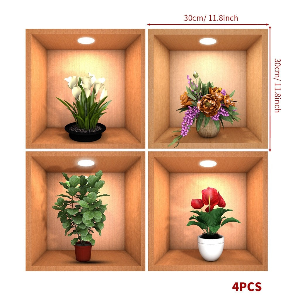 Maliben | Wall Decorative Potted Plant Stickers