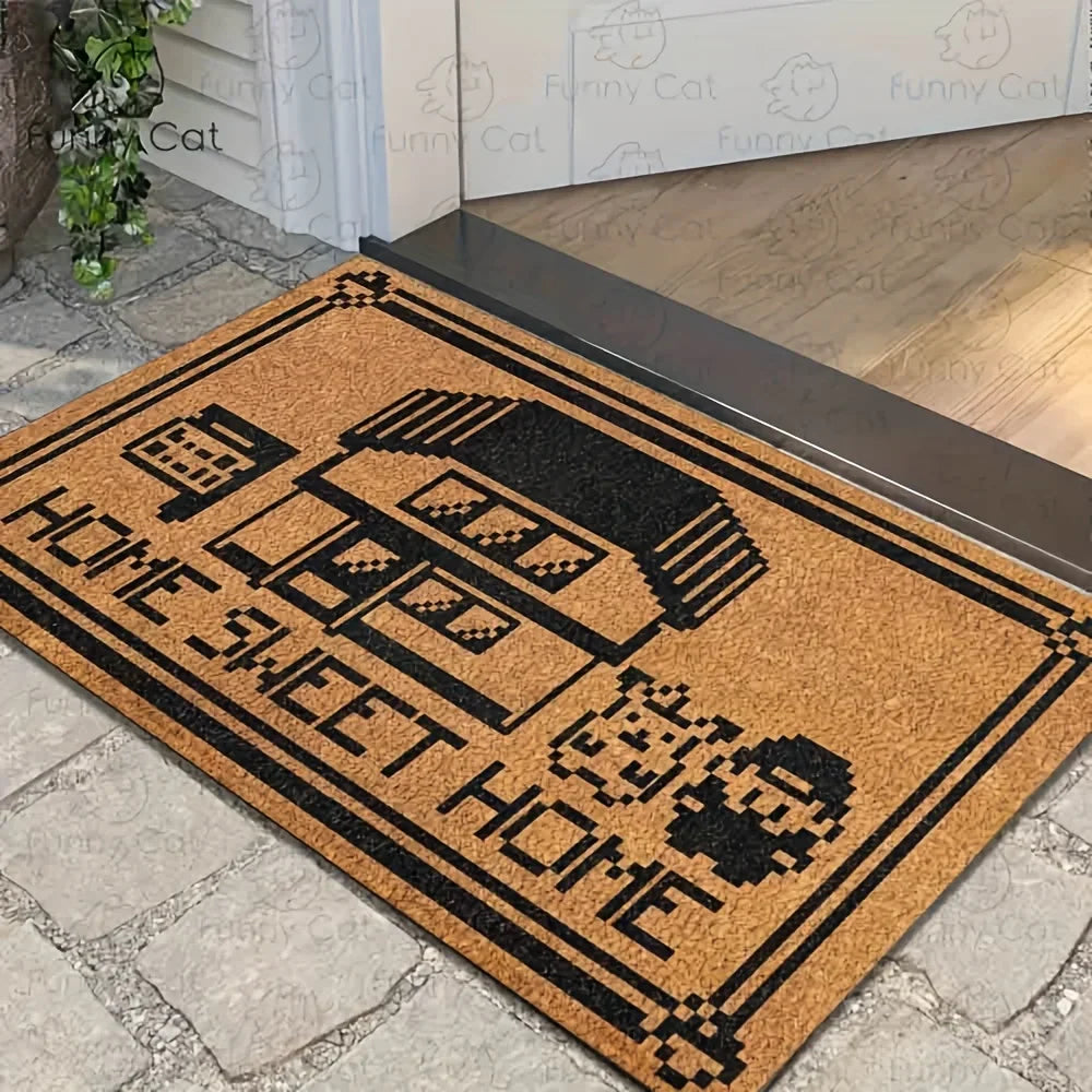Maliben | Lightweight Washable Doormat Welcome Mat Carpet Bedroom Living Room