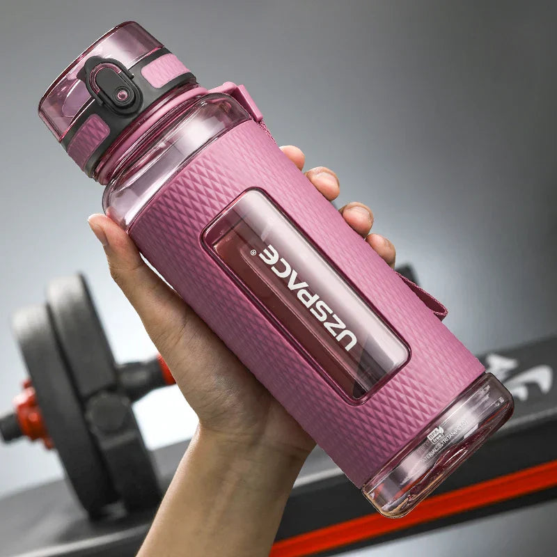 Maliben | UZSPACE Sport Water Bottles, BPA-free, portable, impact-resistant, leak-proof, large capacity, fitness water kettle, Tritan plastic drinking bottle