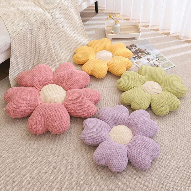 Maliben | Soft Clover Flower Decorative Pillow