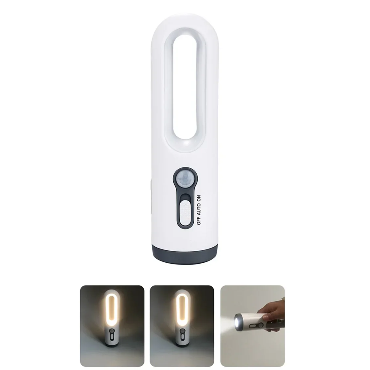 Maliben | Led Night Light With Motion Sensor | 2-In-1 Night Light & FlashLight | Rechargeable & Emergency light | Twilight Sensor