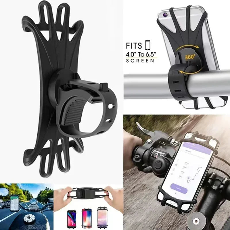 Maliben | Velogrip 360 | Smartphone Holder Bicycle & Motorcycle | 360° Rotatable | Universal & ShockproOf Made of Silicone