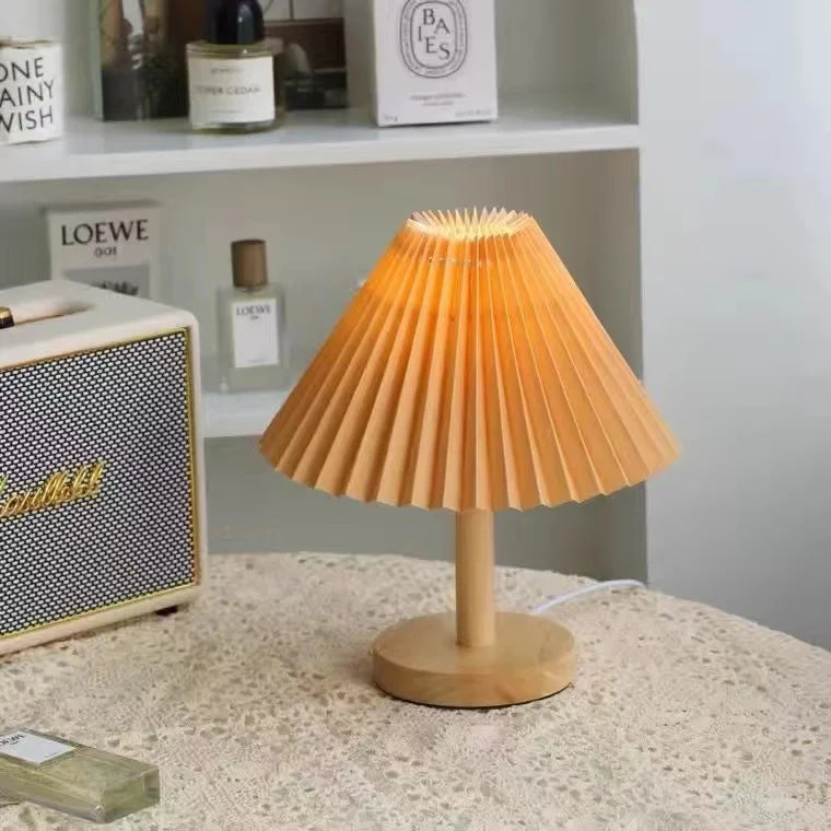 Maliben | Foldable Pleat Table Lamp - Stylish Foldable Led Table Lamp For Unique Interior Design