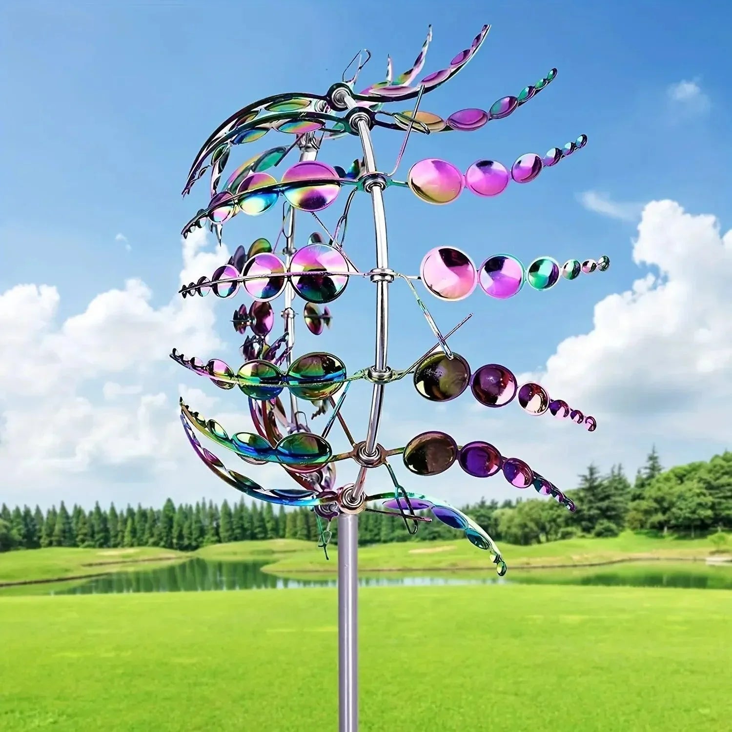 Maliben | Windmill Spinner | Unique Wind-Powered Garden Decor Made Of Metal
