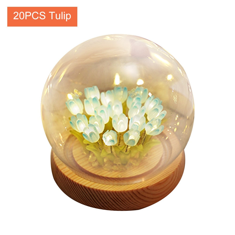 Maliben | Shiny Tulip Handmade Night Lamp