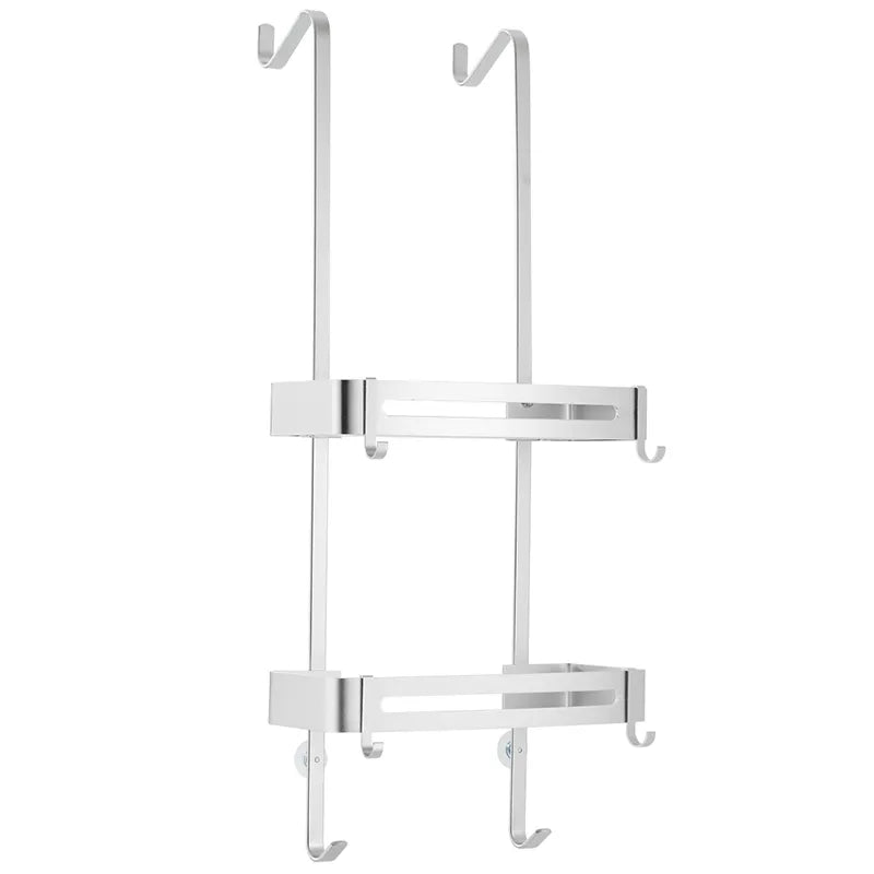 Maliben | Sleek Shower Nail-Free Dual Layer Organizer Rack