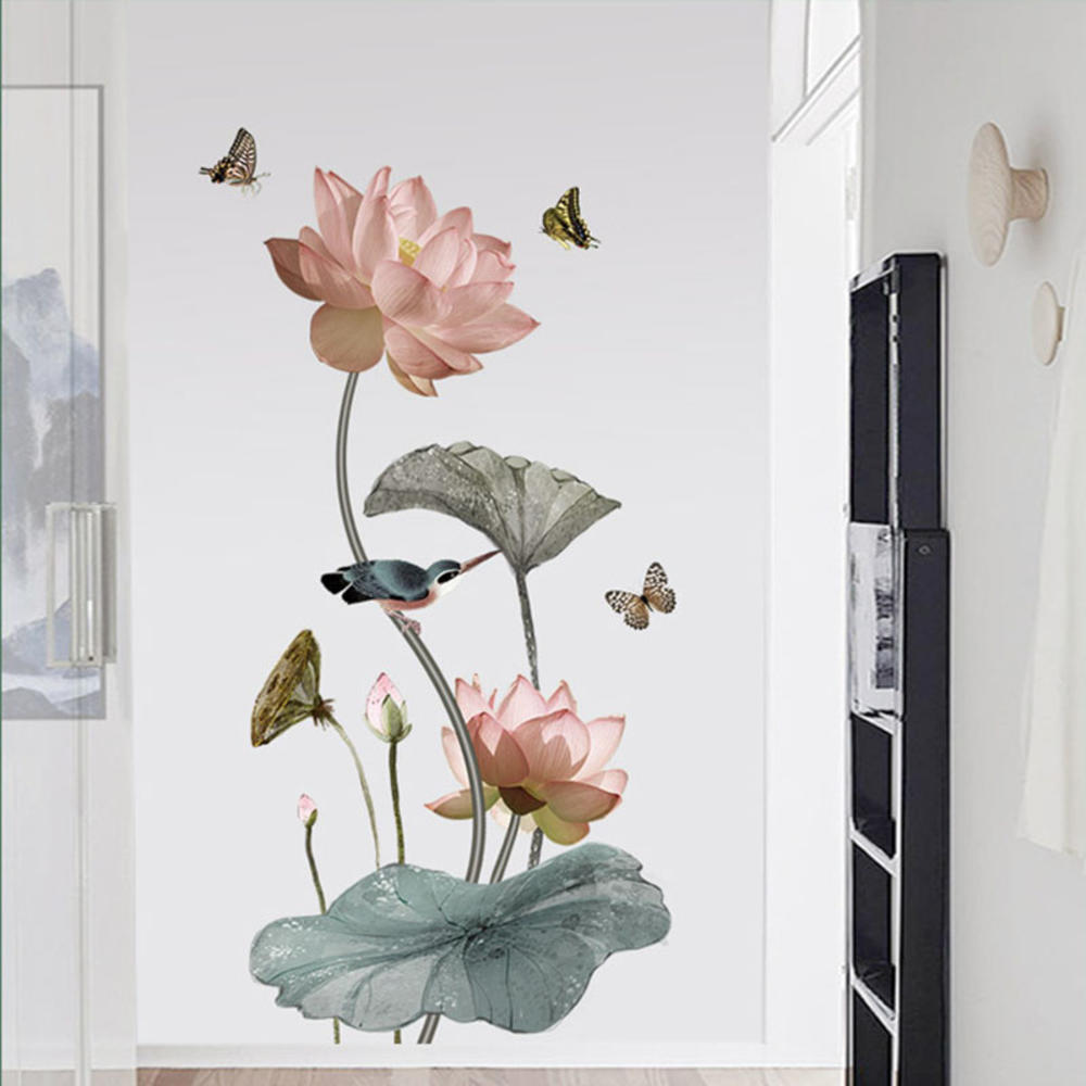 Maliben | Modern Blossom Lotus Self-Adhesive Wall Sticker