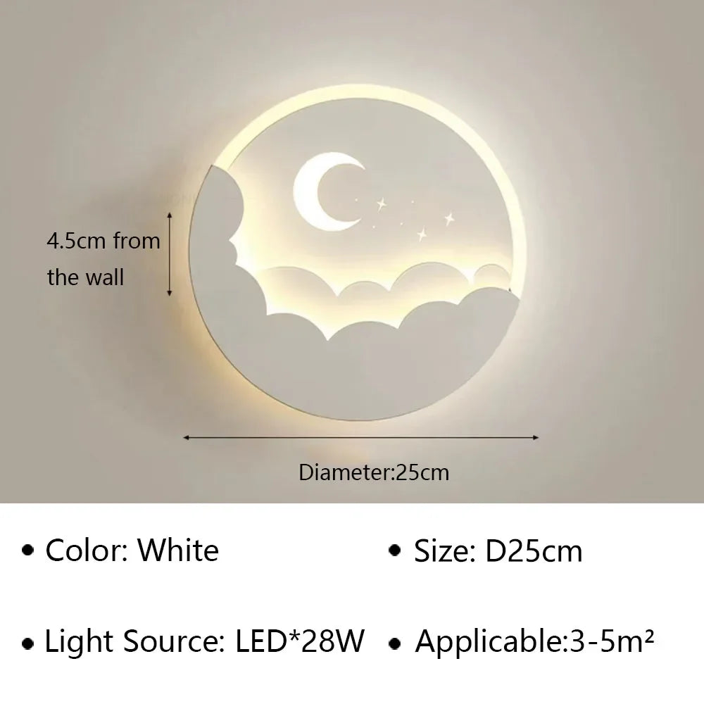 Maliben | Magical Led Wall Lamp With Moon And Stars │ Create An EnchantIng Atmosphere in Your Room