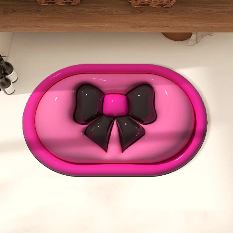 Maliben | 3d Chic Bowtie Non-Slip Decorative Mat