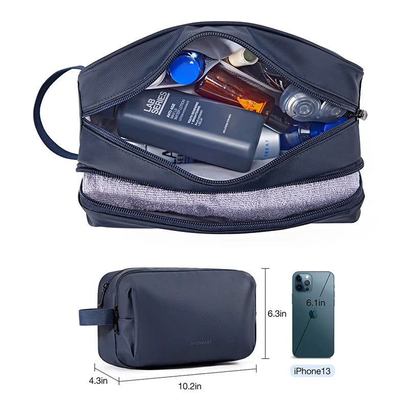 Maliben | Kosmetixo Waterproof Cosmetic Bag For Women & Men | Lightweight Toiletry Bag In S/M/L | Travel Accessories For Toiletries & Make-Up | Unisex Travel Organizer