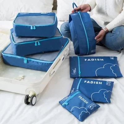 Maliben | Packavio Travel Organizer Set 7-Piece | Suitcase Bags For Clothes & Shoes | Space-Saving & Water-Repellent