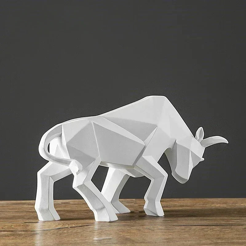 Maliben | Toroarte Bull Sculpture | Nordic Design | Resin Figure Modern | 35 Cm / 26 Cm