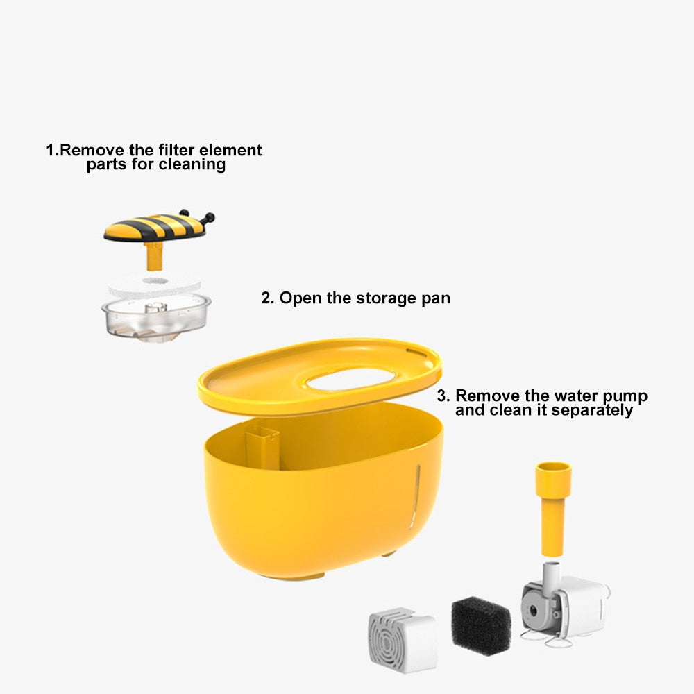 Maliben | Honey Flow Pet Automatic Water Fountain