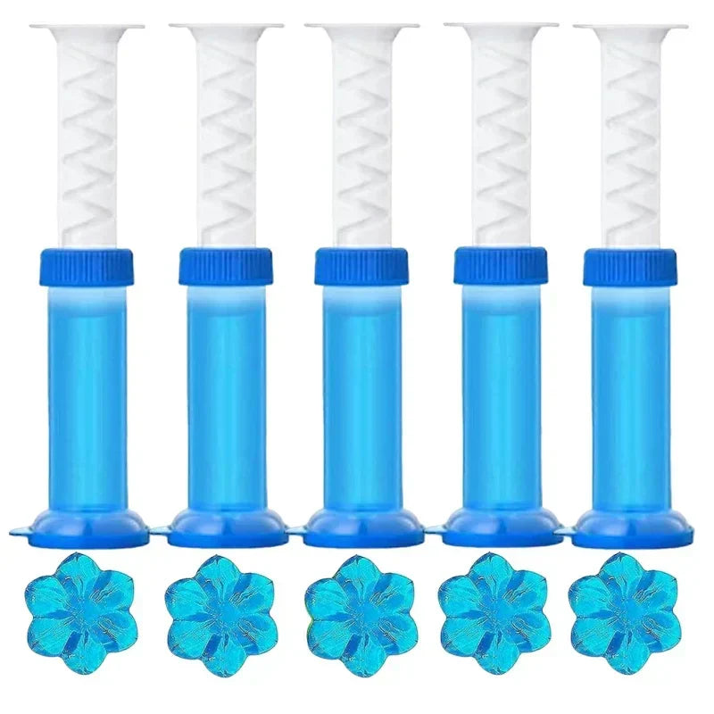 Maliben | Bloomfresh Wc-Gel Flowers | Fragrance Gel For Toilet & Urinal | Cleansing, Antibacterial & Decorative | 12 Flowers Per Stick