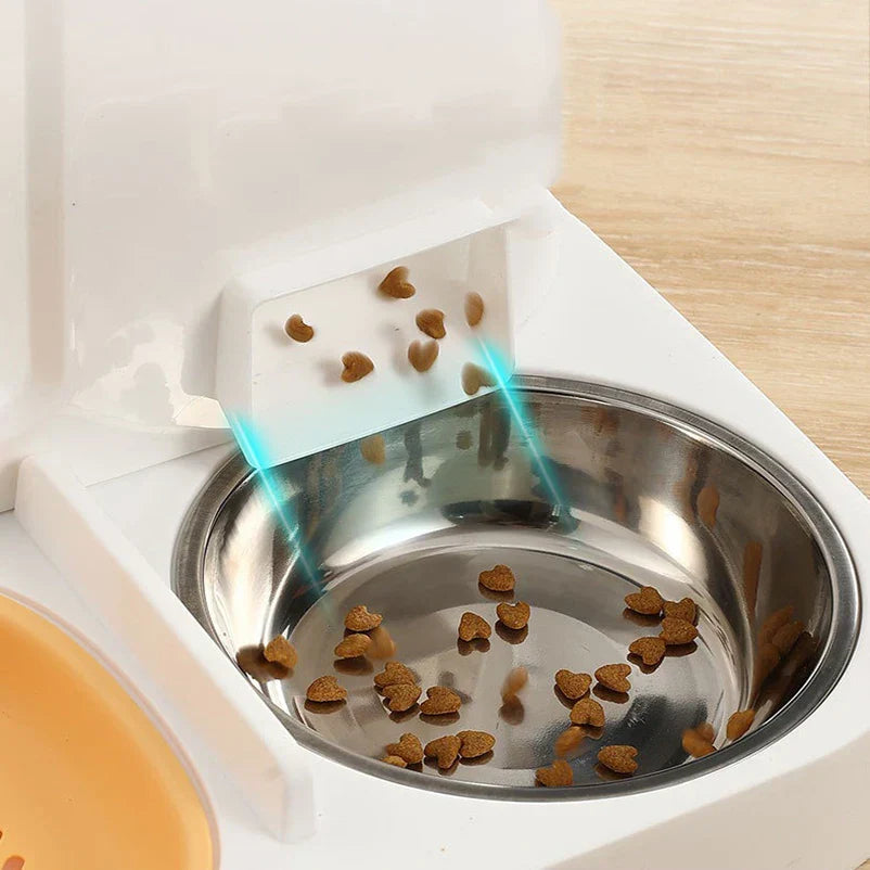 Maliben | Feedipet Food & Water Dispenser For Cats & Dogs | Automatic Refill | 2-In-1 Bowl Set