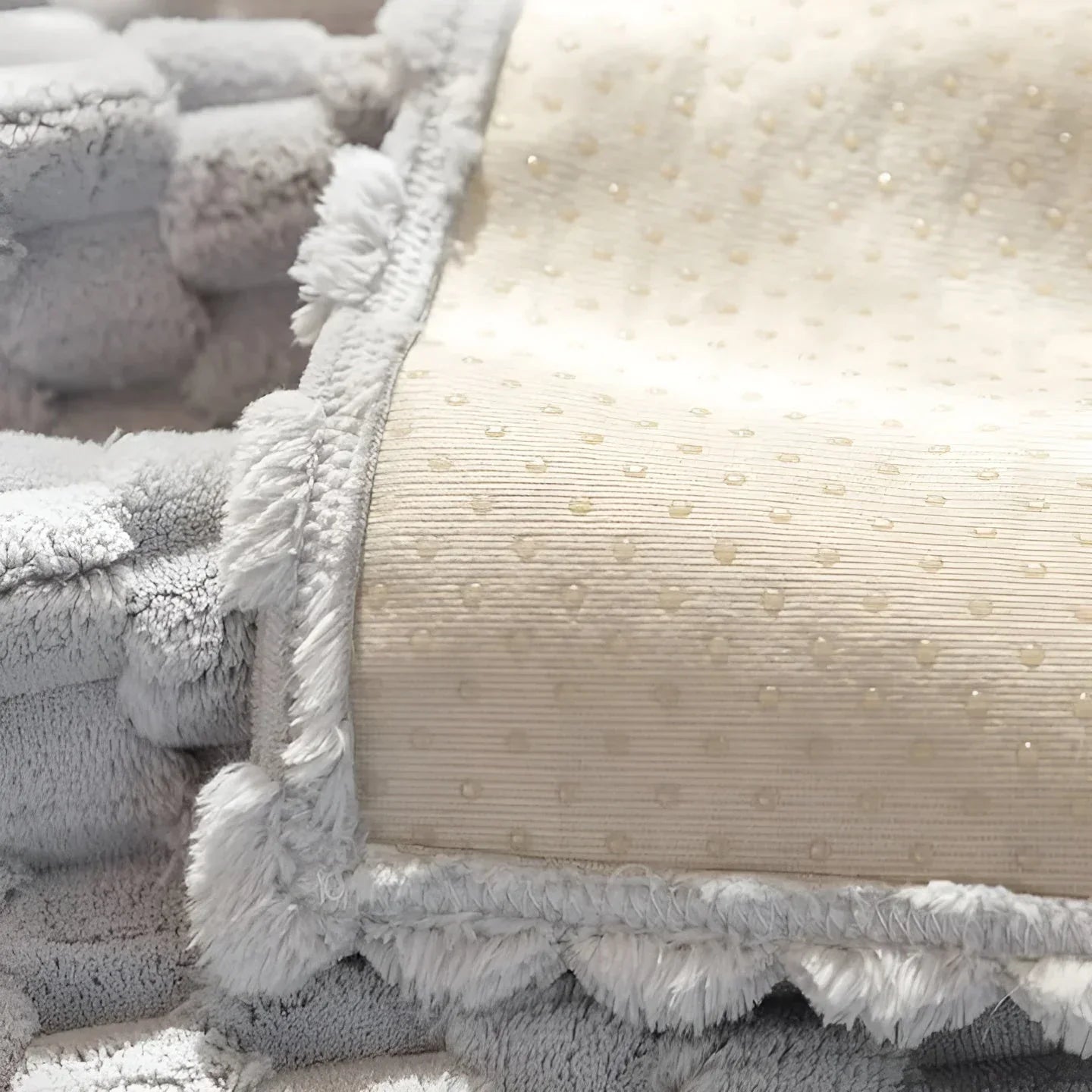 Maliben | Luxurious velvet sofa cover with textured pattern