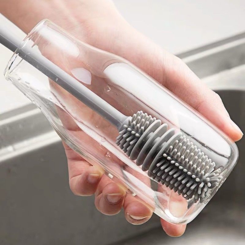 Maliben | Silicone Dish Brush | Perfect For Cleaning Bottles, Wine Glasses, Vases, Etc.