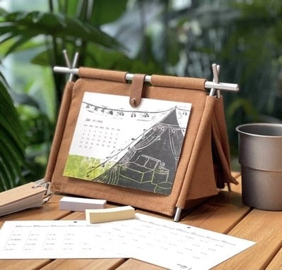Maliben | Camping Dreams Tent Desk Calendar