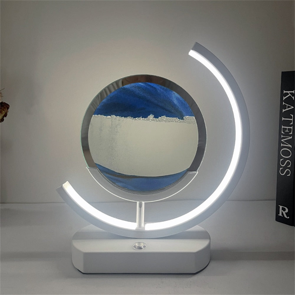 Maliben | 3d Led Flowing Sand Art Table Lamp