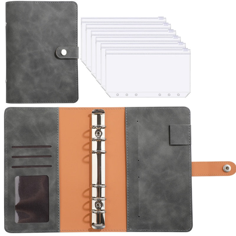 Maliben | Financial Planner Leather Multi Pocket Bill Organizer Notebook