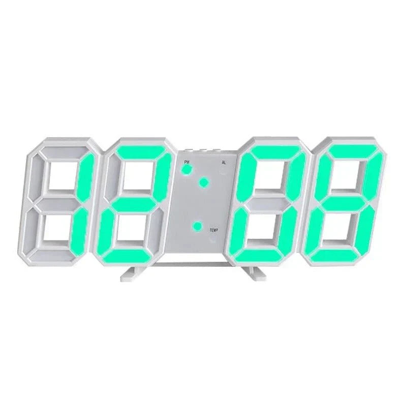Maliben | Timeglow 3d Led Wall Clock – Digital Clock With Adjustable Lighting