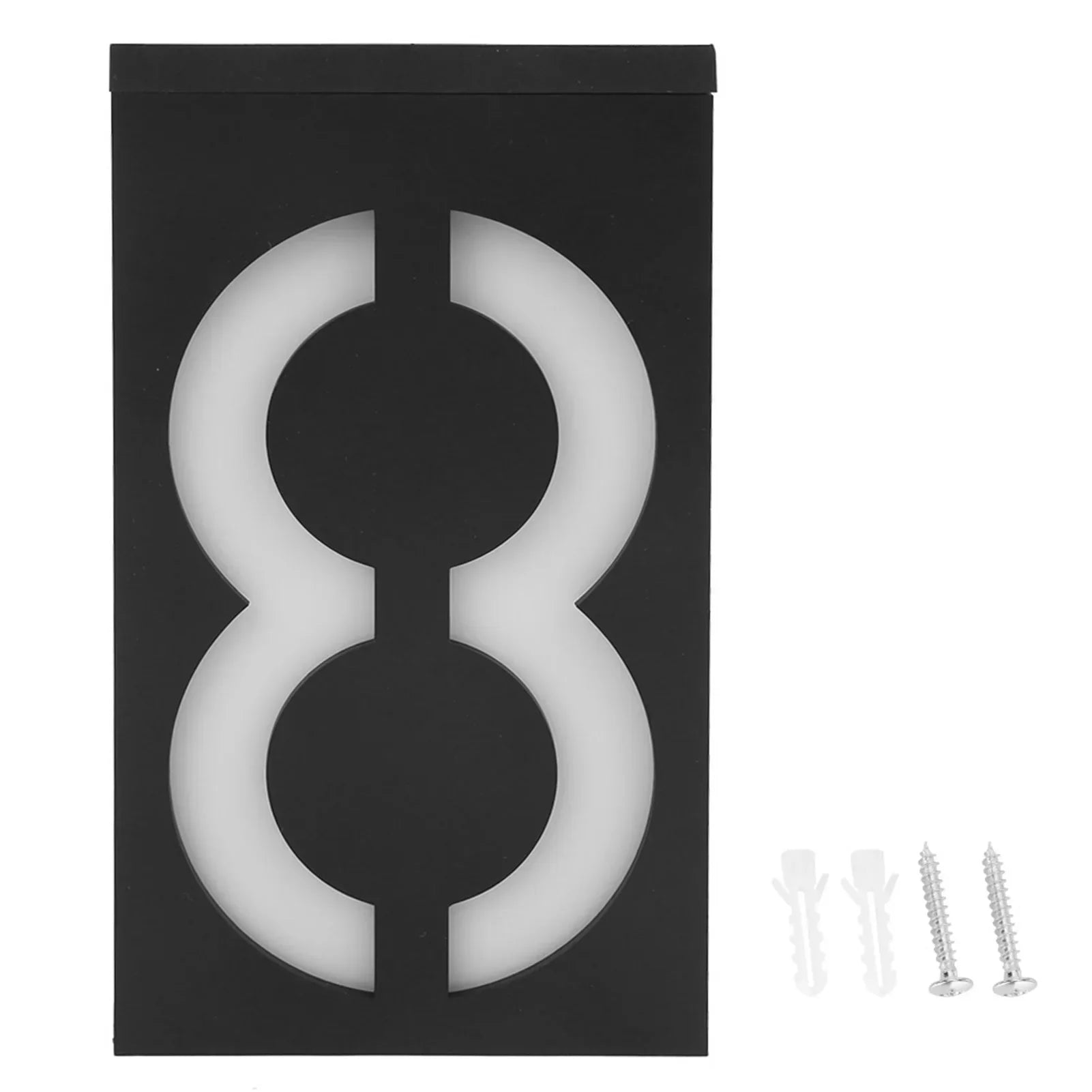 Maliben | Numelux Solar House Number Light | Led IllumInated | Weatherproof Ip55 | Automatic Light in Darkness