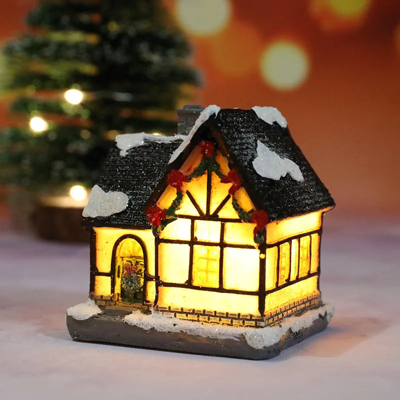 Maliben | Winter Dreams Led Christmas House Figurines