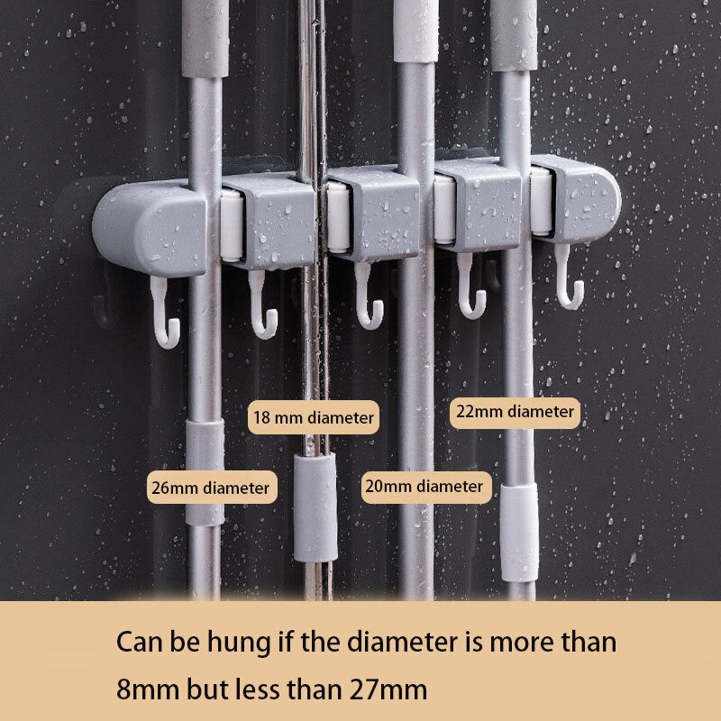 Maliben | Ultra Clean Wall-Mounted Mop Storage Hook