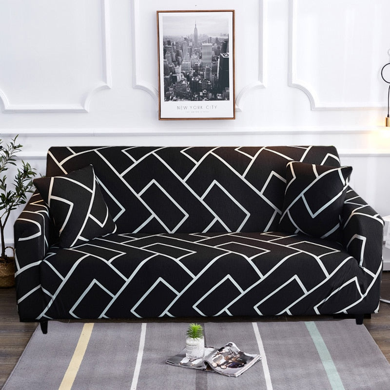 Maliben | Modern Non-slip Colorful Elastic Sofa Cover