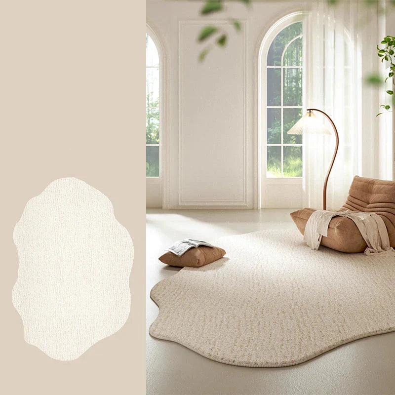 Maliben | Cream Colored Striped Rug