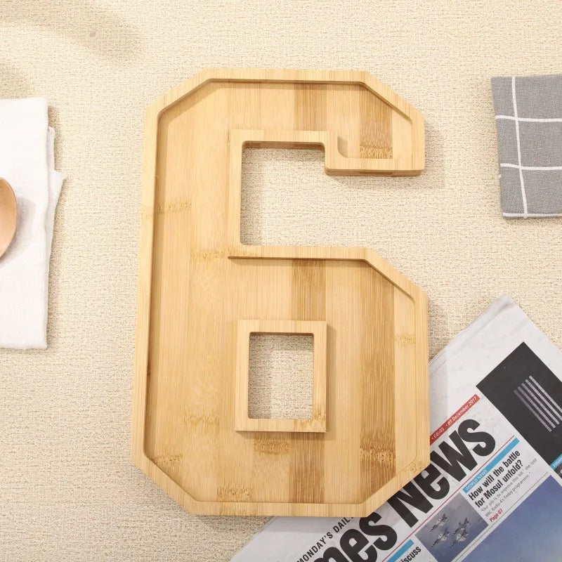 Maliben | Wooden Numbers Serving Tray