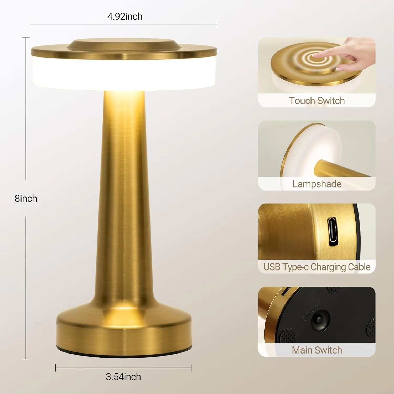 Maliben | Versatile Touch-Sensitive Led Table Lamp