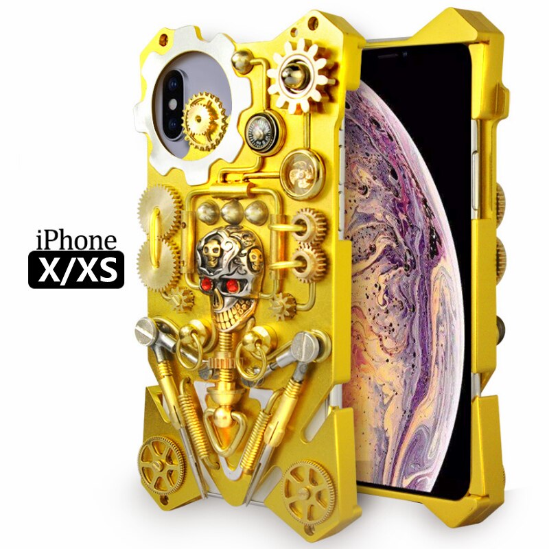 Maliben | Mechanic Skull Cyberpunk Style Iphone Case