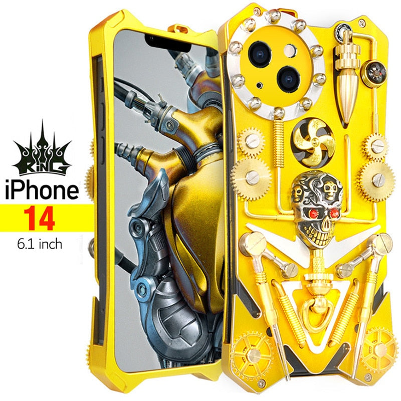 Maliben | Mechanic Skull Cyberpunk Style Iphone Case
