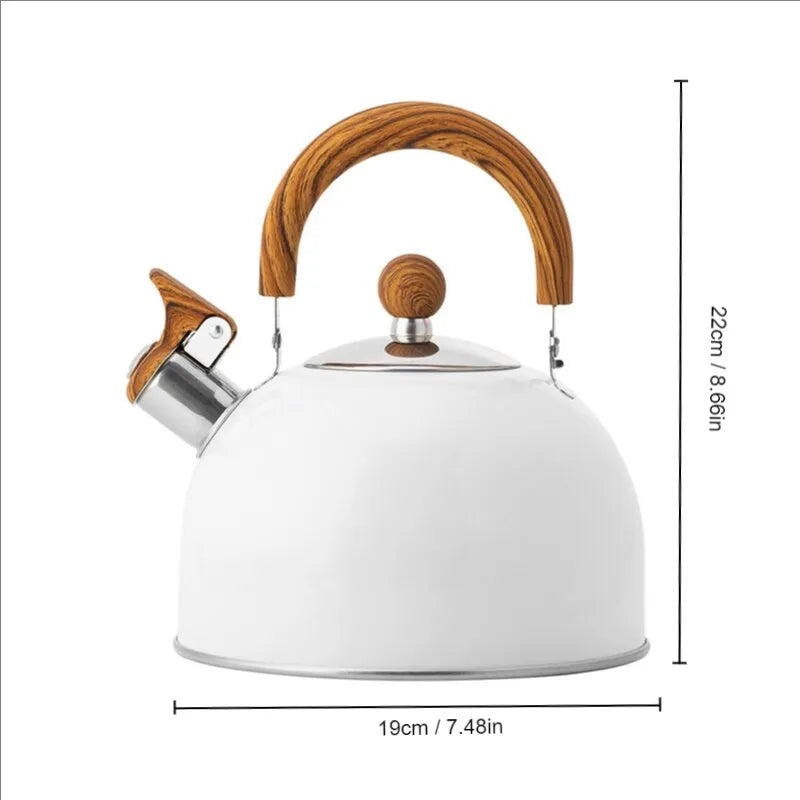 MaLiben | 1 Piece 2.5/3 l Liter Kettle Made Of Stainless Steel, Thickened Kettle, Gas Induction Stove, Universal Kettle, Kettle
