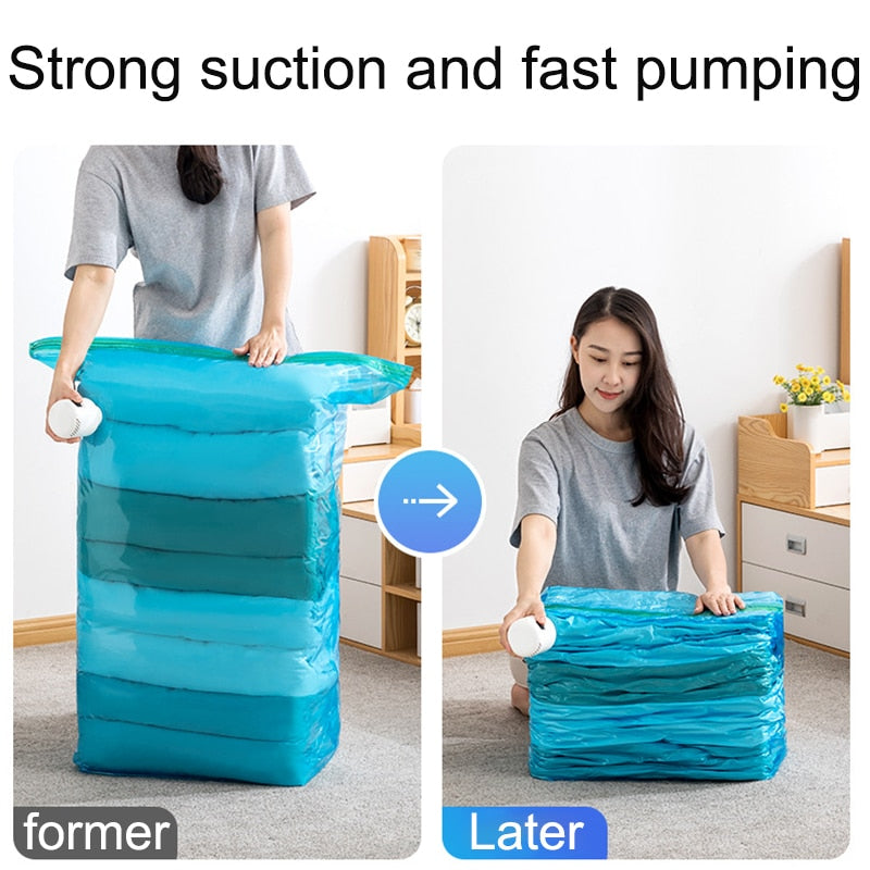 Maliben | Space Saver Storage Bag Automatic Vacuum Pump