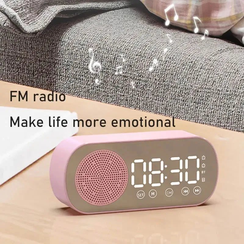 Maliben | Digital Alarm Clock with Bluetooth Speaker & FM Radio