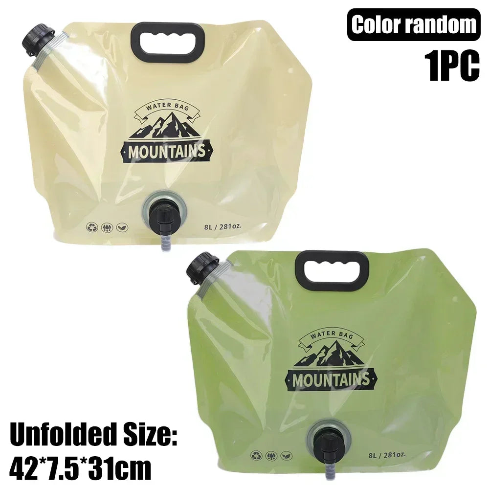 Maliben | Hydrapakx Foldable Water Carry Bag 8 L | With Handle & Spout | For Camping, Hiking & Outdoor
