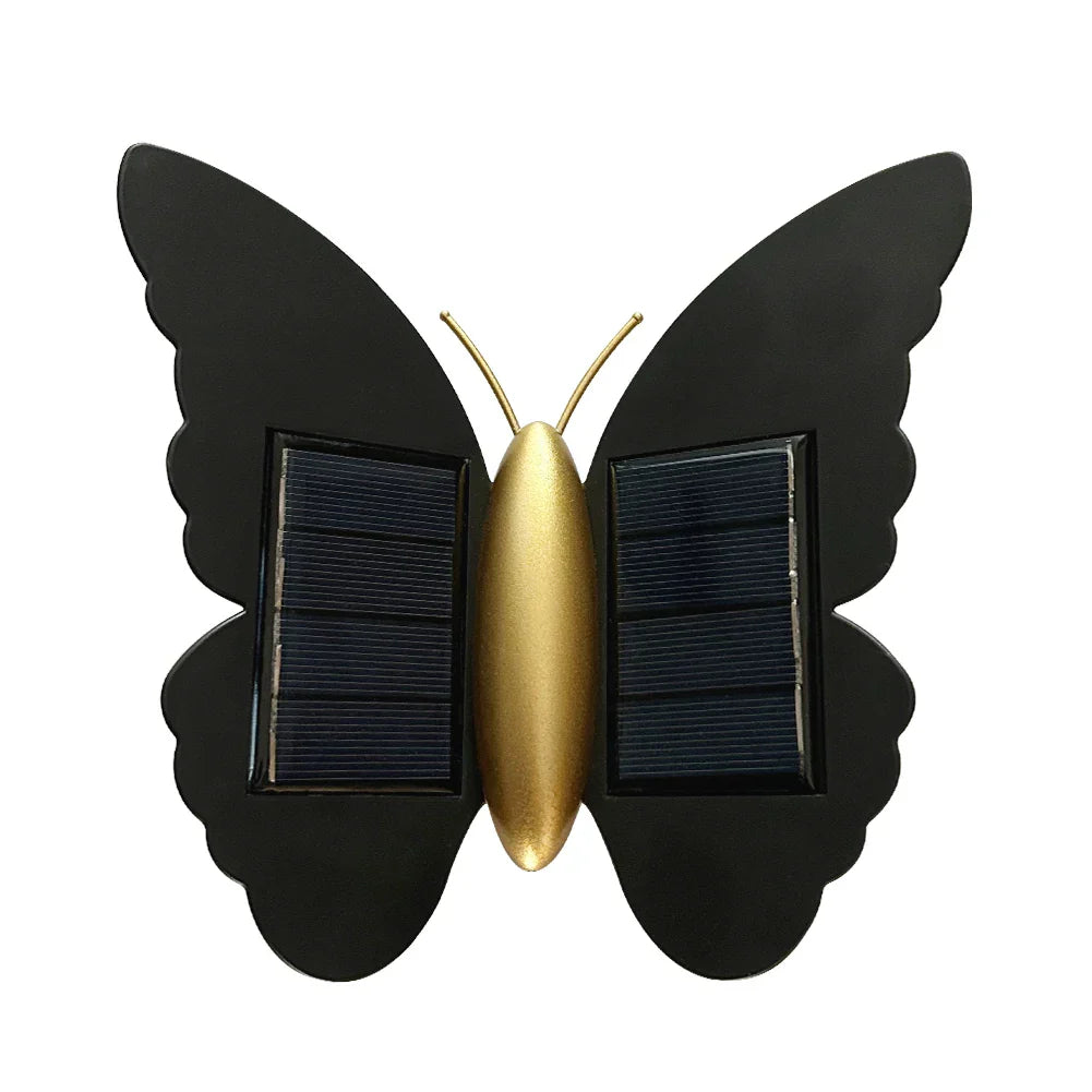 Maliben | Lumora Flyglow Solar Wall Light Butterfly | With Motion Sensor & Auto On/Off | Ip65 Waterproof | For Garden & Entrance