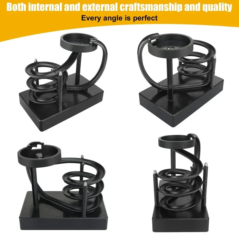 Maliben | Wooden Perpetual Spiral Motion Kinetic Ball Roller Science Toy