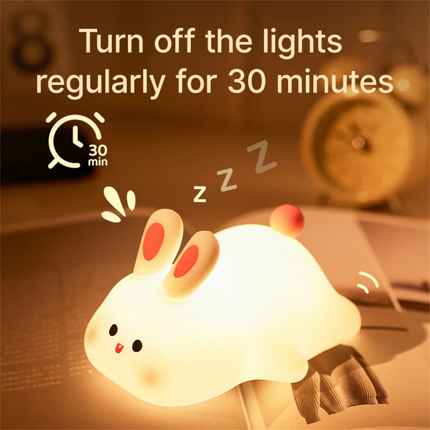 Maliben | Quackglow Led Night Light | Cute Duck Design | Soft Silicone | 3 Brightness Levels | Usb Rechargeable | 12 × 10 × 12 Cm
