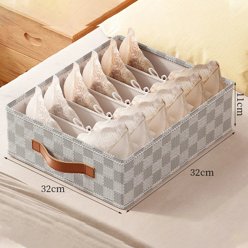 Maliben | Organest Drawer Organizer Box | For Underwear & Socks | Foldable & Space-Saving | High-Quality Polyester