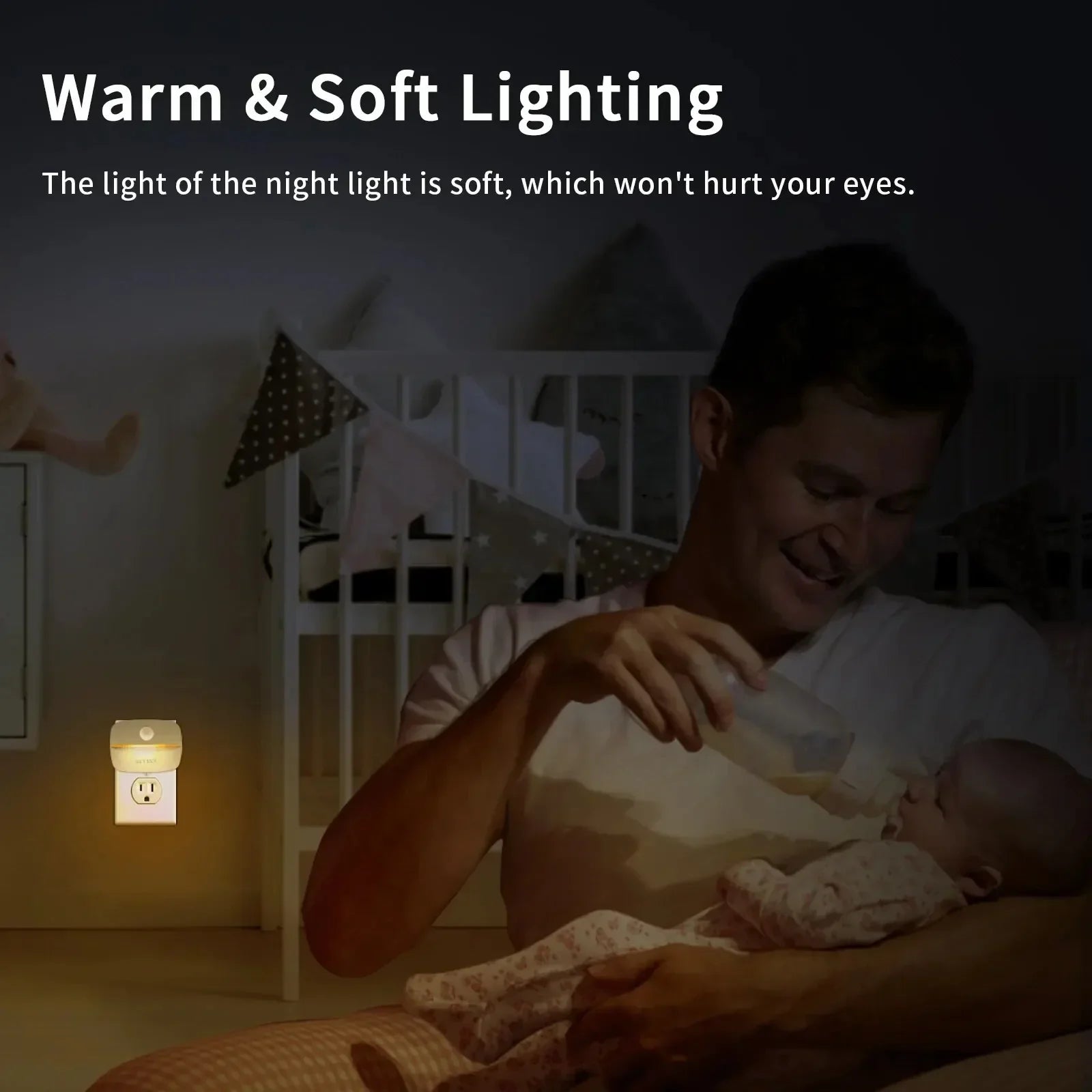 Maliben | Lumosense Led Night Light | With Motion & Light Sensor | Dimmable & Energy Efficient | Warm White & Cool White
