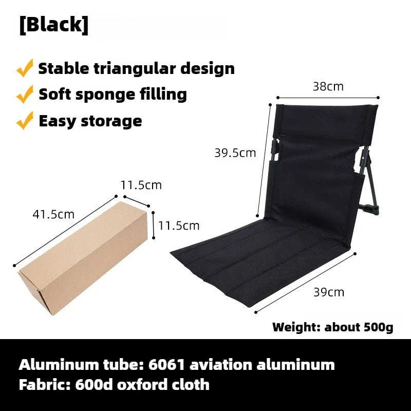 Maliben | Trekase Camping Folding Chair | Ultra-Light & Weatherproof | Aluminum Frame | Padded For Extra Comfort | Quick To Assemble
