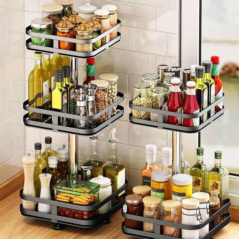 Maliben | 360° Rotatable Multifunctional Storage Rack