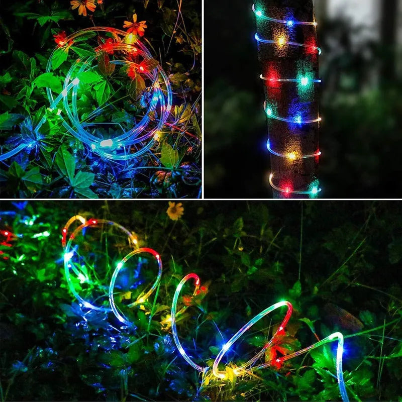 Maliben | LuMisolar String Lights Outdoor | 7–32 m | Solar Powered & Waterproof | 8 Light Modes | Christmas, Garden & Party Lighting