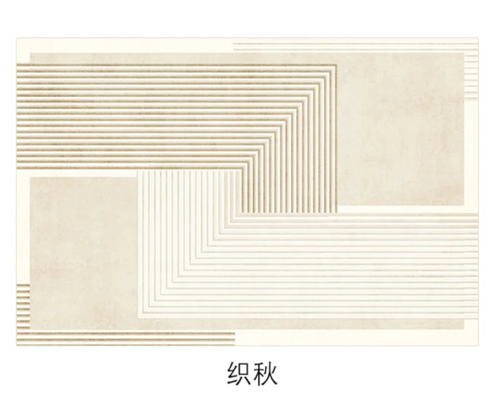 Maliben | Japanese Minimalistic Soft Rug Non-Slip High Pile Carpet Living And Bedroom