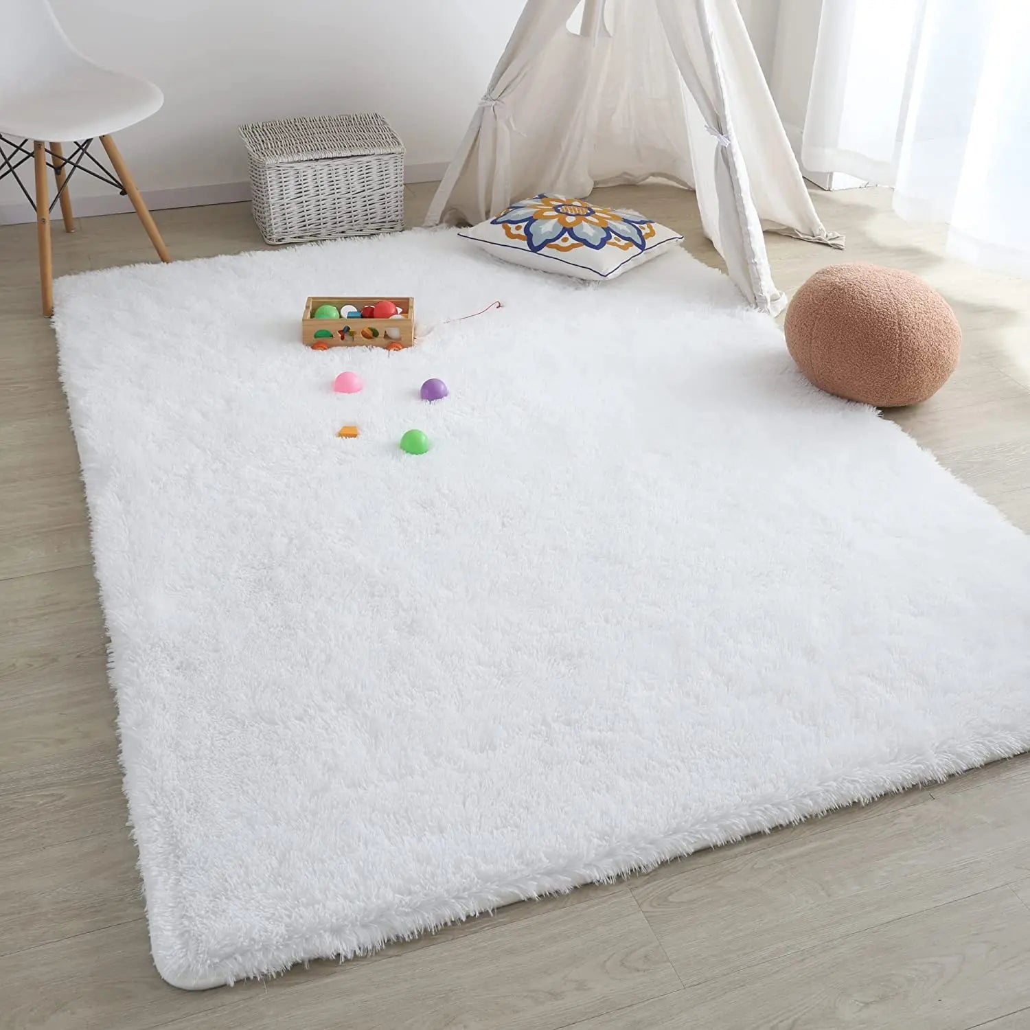 Maliben | Fluffy Ultra Soft Non-Slip Rug With Memory Foam Cushion